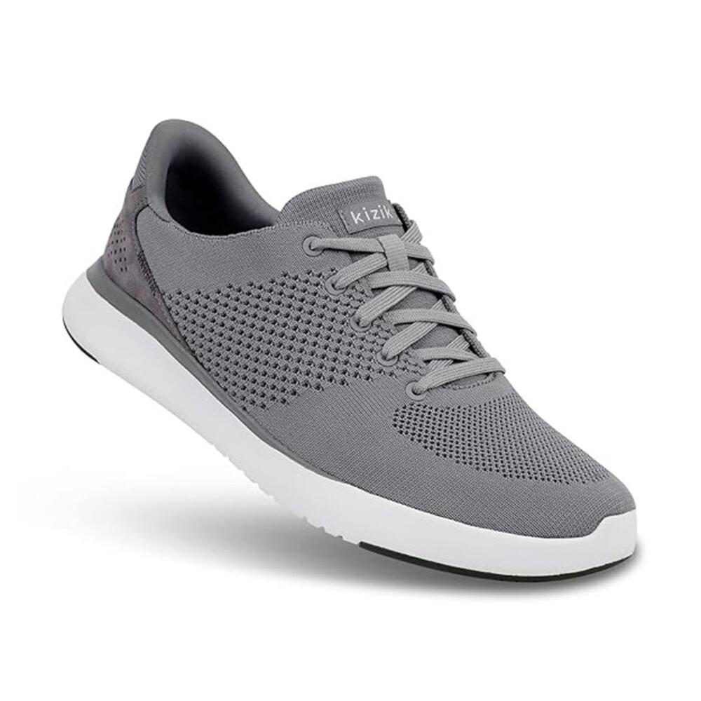 Kizik Lima Sneakers Rabbit Foam Outsoles Knit Upper Ankle Padding Gray M7 W8.5